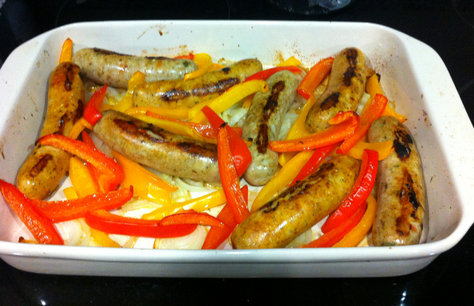 Chicken Sausage and Peppers from OinK